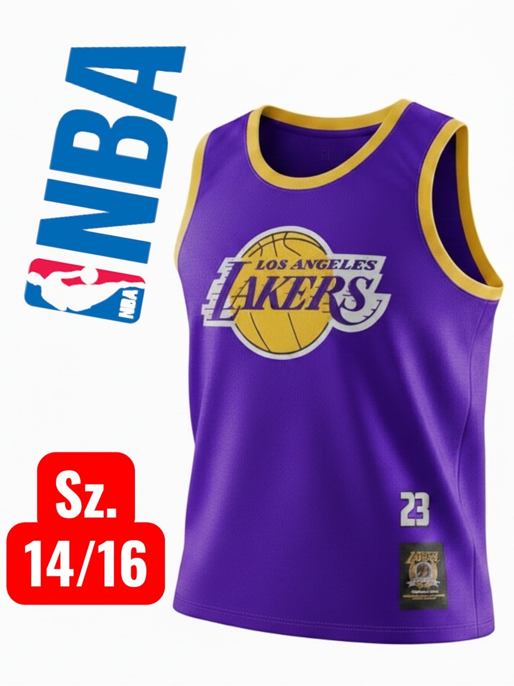NBA Ultra Game Youth Los Angeles Lakers Mesh Jersey Tank Size 14/16 LeBron #23